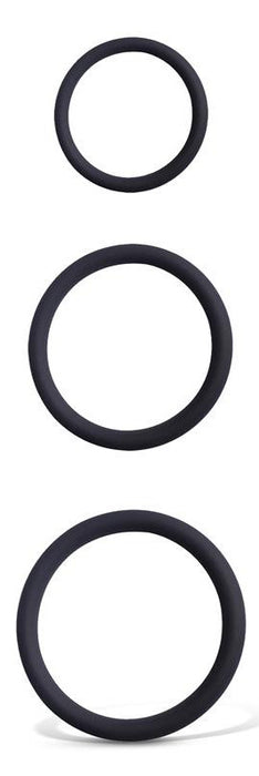 Lot de 3 Cockrings fins Thiniak 30-50 mm Noirs