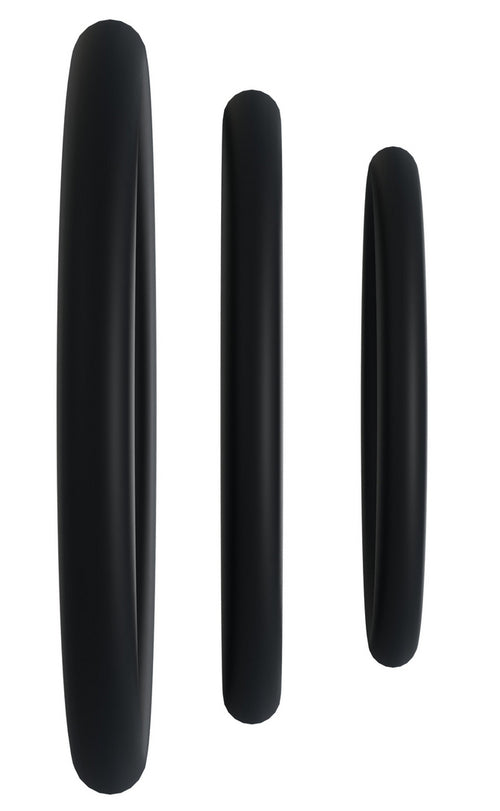 Lot de 3 Cockrings Gasket Noirs