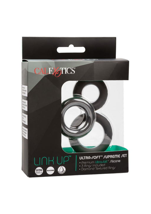 Lot de 3 Cockrings Link Up Noirs