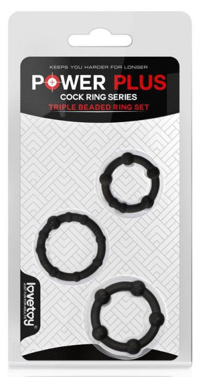 Lot de 3 cockrings Mini Noir