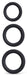 Lot de 3 Cockrings Perfoz 28-40 mm Noirs
