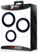 Lot de 3 Cockrings Perfoz 28-40 mm Noirs