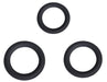 Lot de 3 Cockrings Perfoz 28-40 mm Noirs
