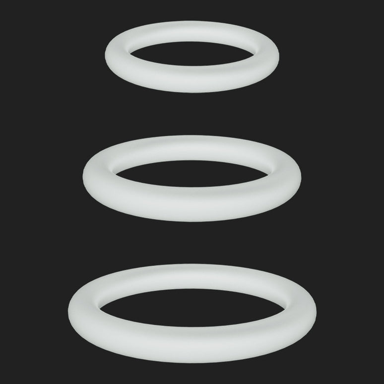 Lot de 3 Cockrings phosphorescents Lumiring