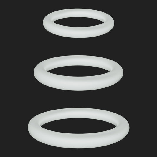 Lot de 3 Cockrings phosphorescents Lumiring