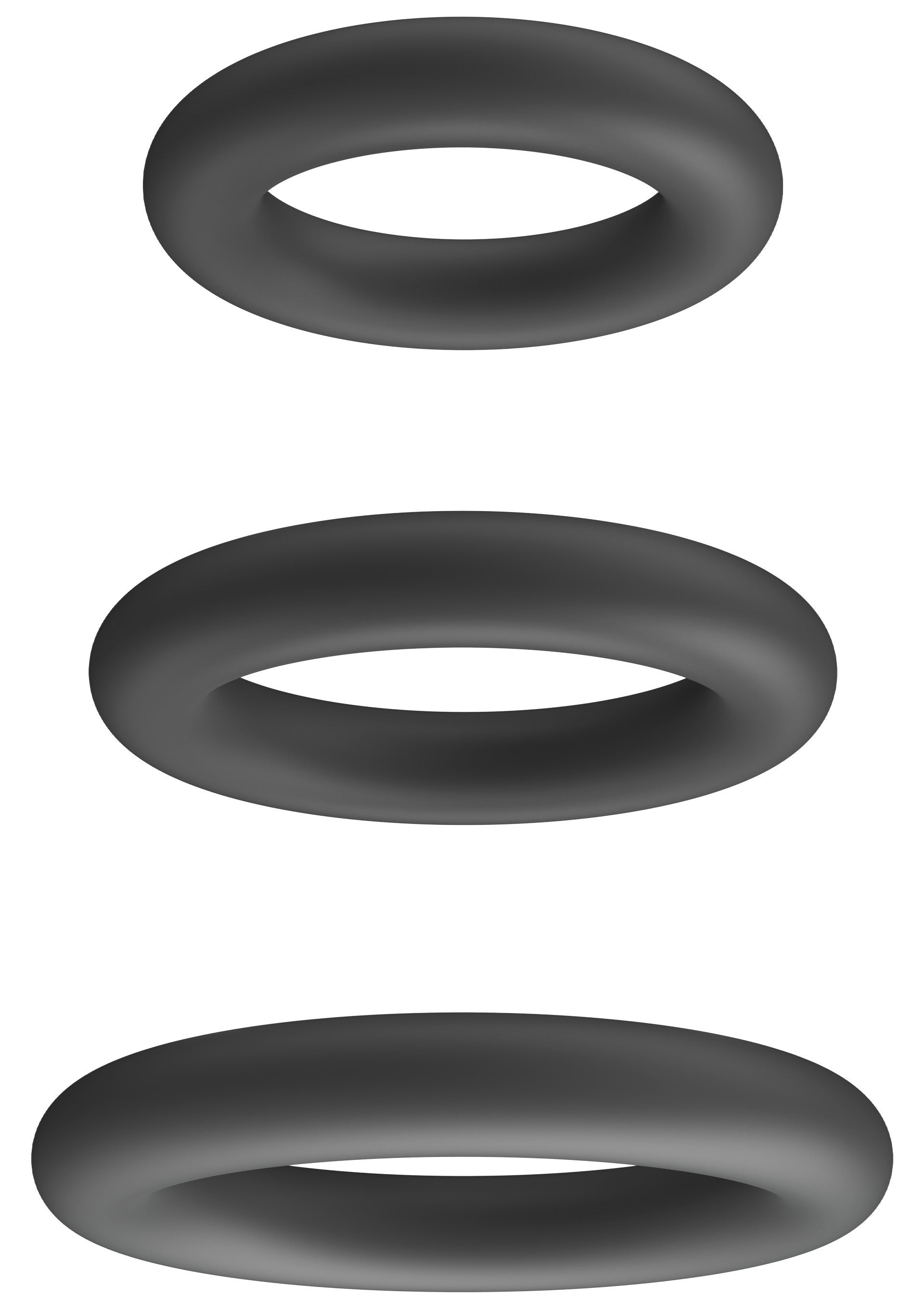 Lot de 3 Cockrings Plizplay 35-45mm