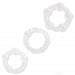 Lot de 3 cockrings Power Plus transparents