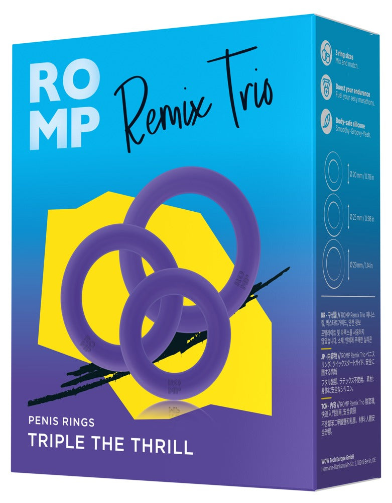Lot de 3 Cockrings Remix Trio Violet