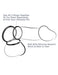 Lot de 3 cockrings Silicone C-Ringz