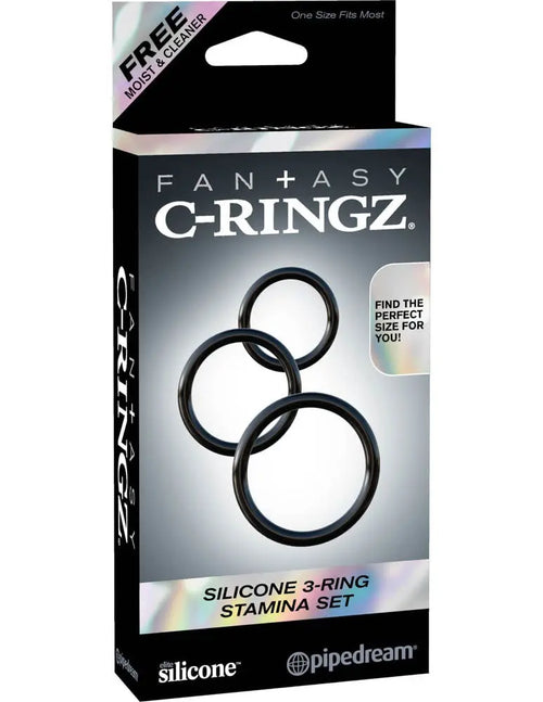 Lot de 3 cockrings Silicone C-Ringz