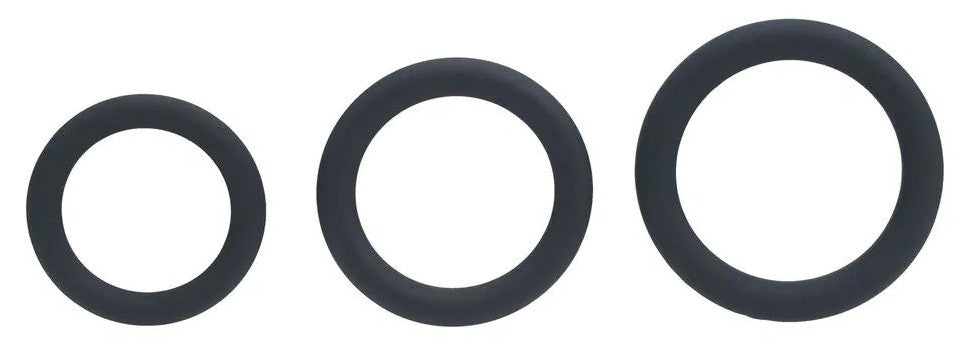 Lot de 3 Cockrings silicone Classic Levelz 23-30mm
