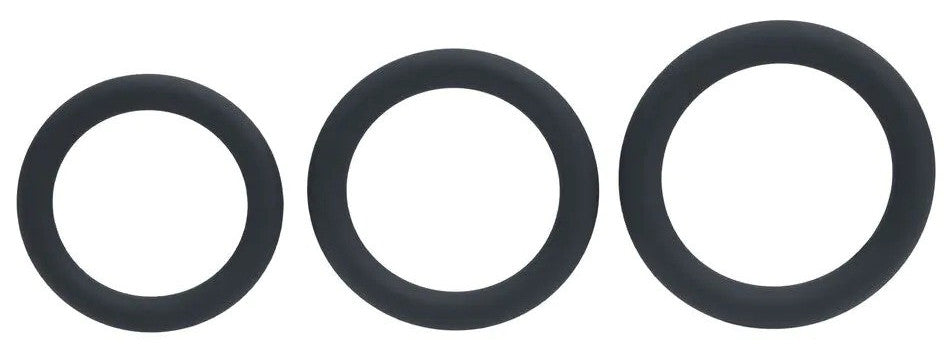 Lot de 3 Cockrings Silicone Classic Levelz 33-39mm