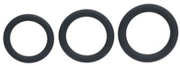 Lot de 3 Cockrings Silicone Classic Levelz 33-39mm