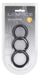 Lot de 3 Cockrings Silicone Classic Levelz 33-39mm