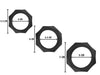Lot de 3 Cockrings Silicone Heavy C-Ring Noirs