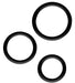 Lot de 3 cockrings Silicone Magnum Force Noir