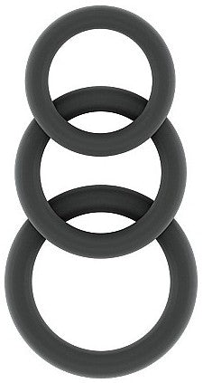 Lot de 3 cockrings Silicone Sono n25 Gris