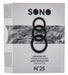 Lot de 3 cockrings Sono N25 Noirs
