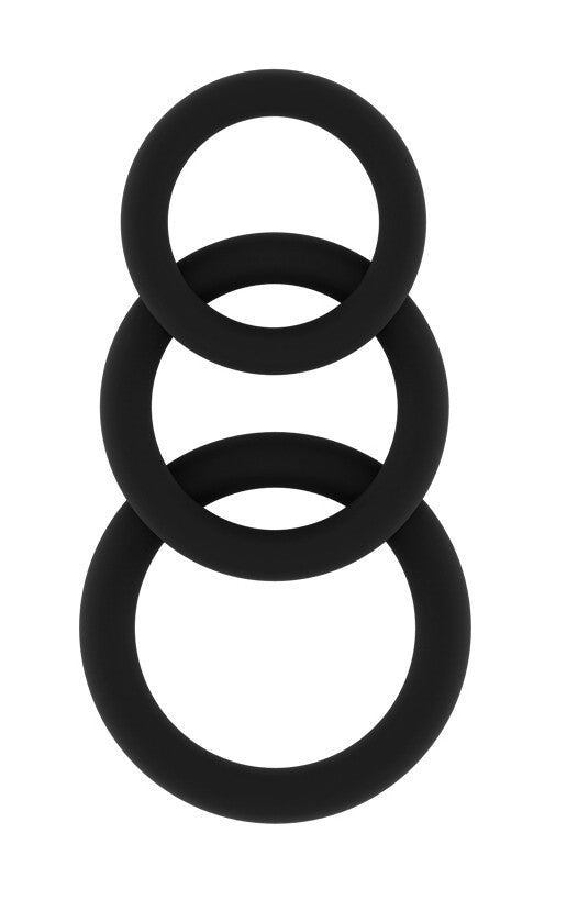 Lot de 3 cockrings Sono N25 Noirs
