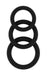 Lot de 3 cockrings Sono N25 Noirs