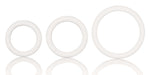 Lot de 3 cockrings souples Blanc