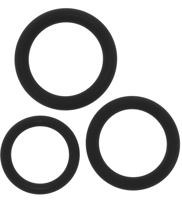 Lot de 3 Cockrings Stamstart Noirs