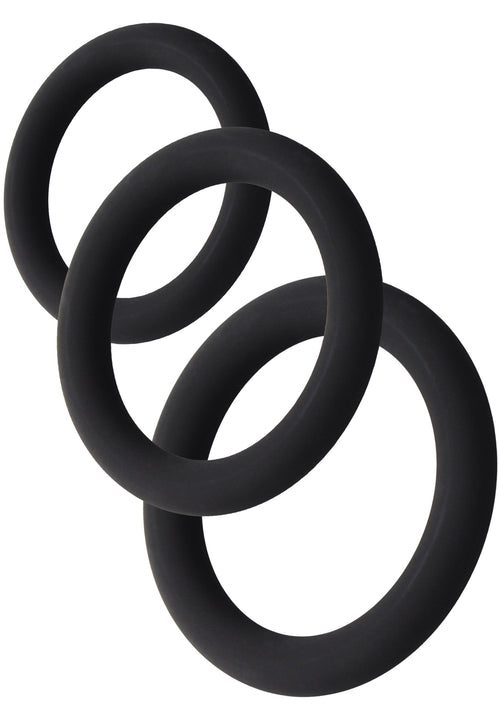 Lot de 3 Cockrings Stamstart Noirs