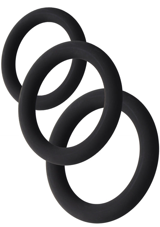 Lot de 3 Cockrings Stamstart Noirs