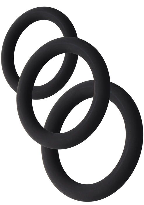Lot de 3 Cockrings Stamstart Noirs