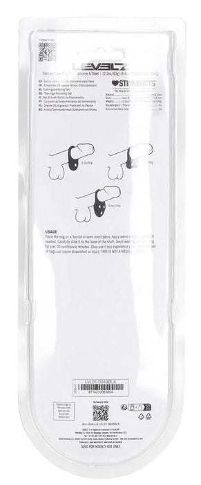 Lot de 3 Cockrings Training Ring 40-110gr
