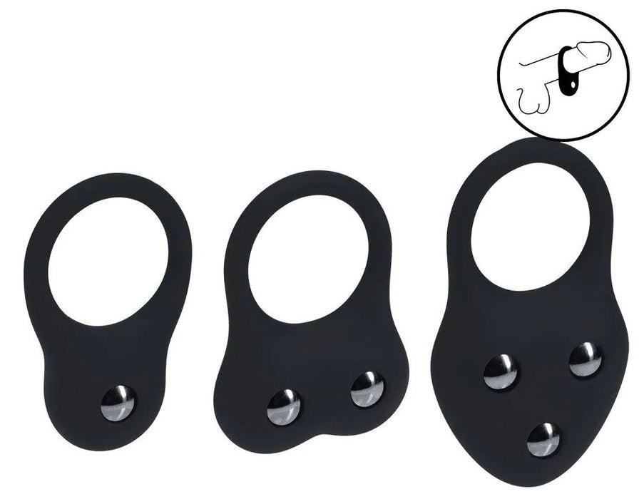 Lot de 3 Cockrings Training Ring 40-110gr