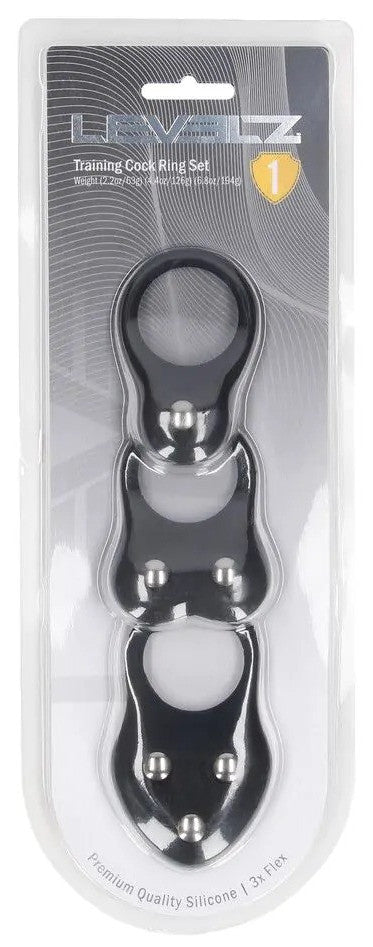 Lot de 3 Cockrings Training Ring 40-110gr
