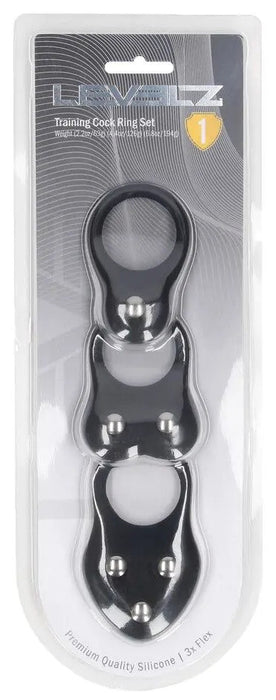 Lot de 3 Cockrings Training Ring 40-110gr