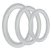 Lot de 3 Cockrings Tri-Pack Gasket Transparents