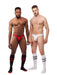 Lot de 3 Jockstraps Mister B TORONTO Blanc-Noir-Rouge