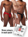 Lot de 3 Jockstraps Mister B TORONTO Blanc-Noir-Rouge