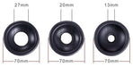 Lot de 3 manchons souples pour pompe de pénis 60mm