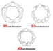 Lot de 3 Mini cockrings souples Beaded Set Transparents