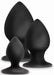 Lot de 3 plugs Anal Adventures Stout Noirs