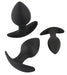 Lot de 3 plugs lestés Trainer Weight Noirs