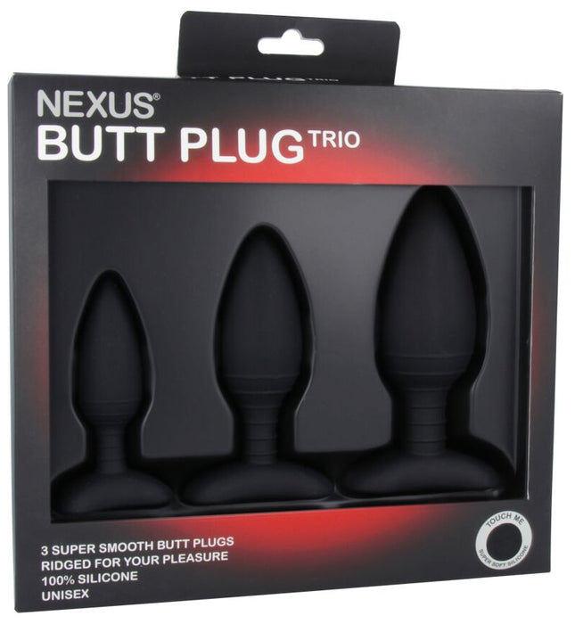Lot de 3 plugs Silicone Trio Nexus Noirs