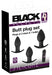 Lot de 3 plugs vibrants Silibutt Noirs