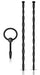 Lot de 3 Tiges et Plug d'urètre Knot Long 27 cm - Diamètre 7 à 10mm