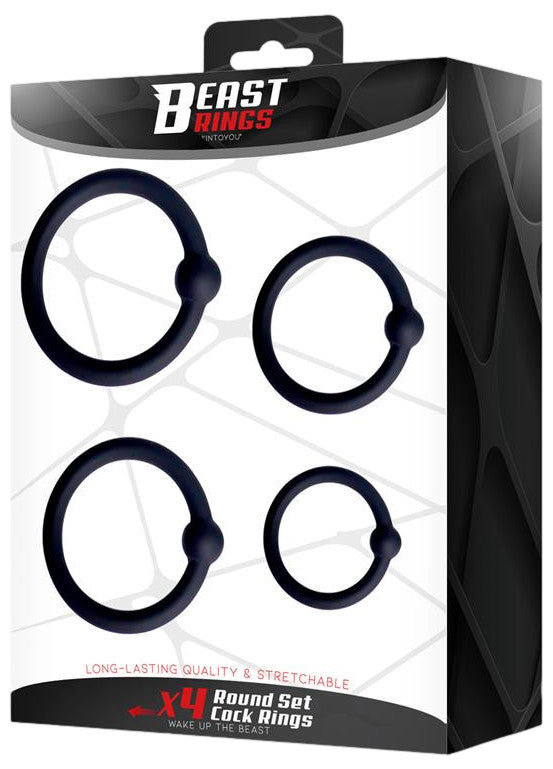 Lot de 4 Anneaux de gland Updick 25-34 mm Noirs