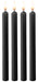 Lot de 4 bougies SM Teasing Wax Noire