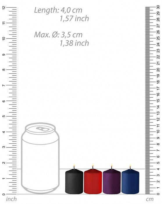 Lot de 4 bougies Tease Candle Parfums variés 24g