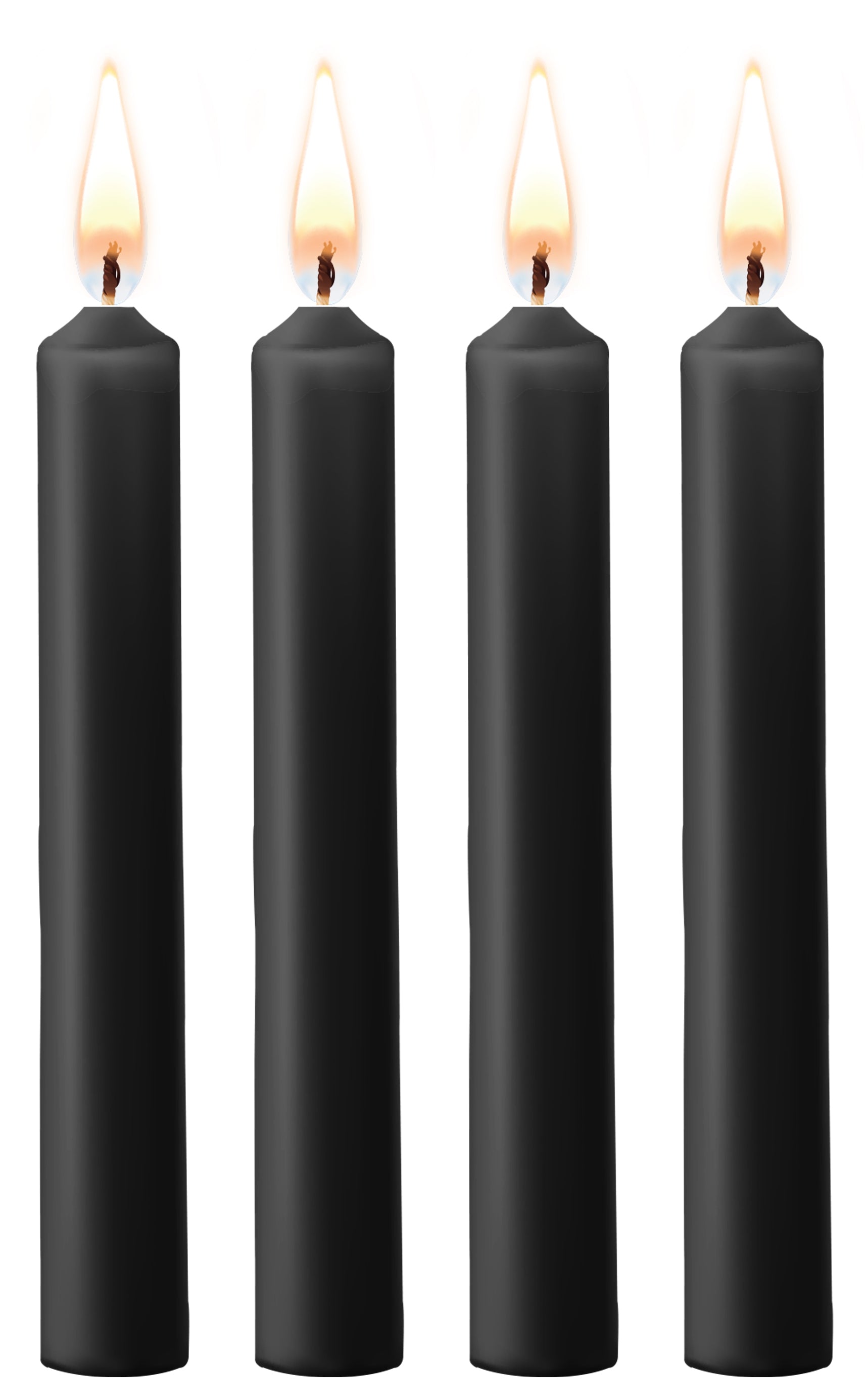 Lot de 4 mini bougies SM Wax Noire