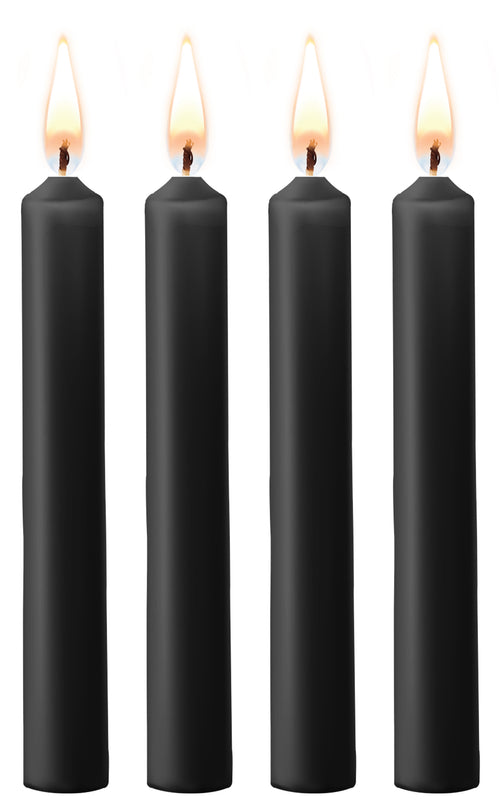 Lot de 4 mini bougies SM Wax Noire