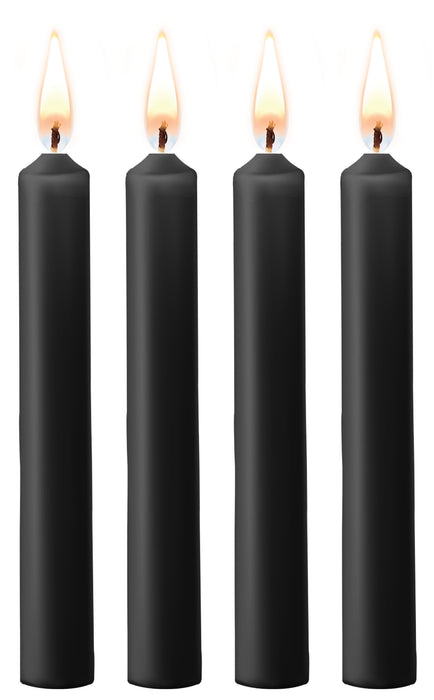 Lot de 4 mini bougies SM Wax Noire