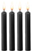 Lot de 4 mini bougies SM Wax Noire